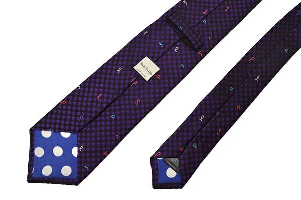 Paul Smith ポールスミス ネクタイ メンズ ロゴ/チェック柄シルク