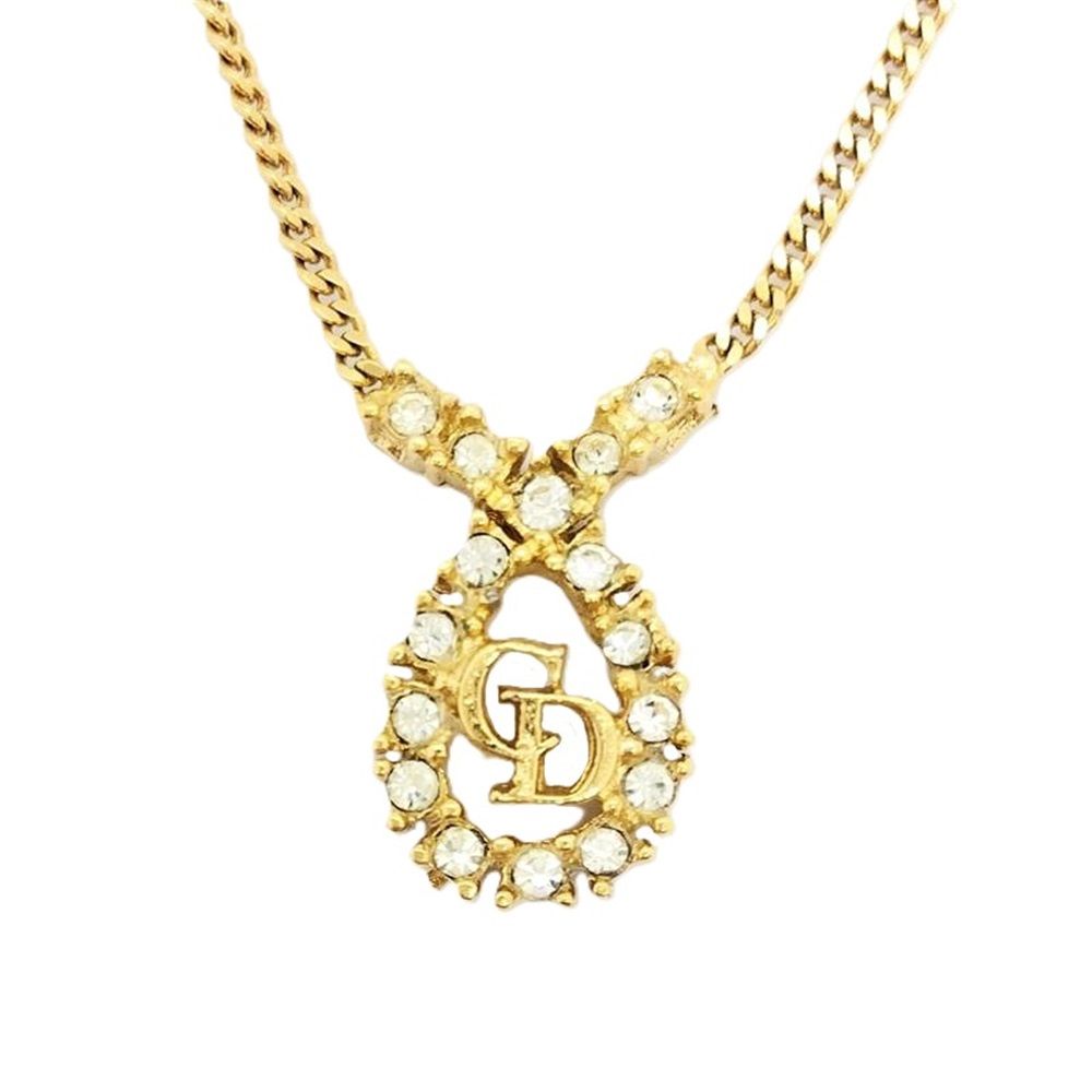 ＊ご成約済＊Christian Dior　CDロゴネックレス Christian Dior ディオール CDロゴ ネックレス ゴールド