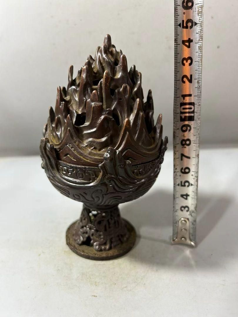 事務室の禅意招財装飾品 銅製 干支虎 虎嘯山河 茶台