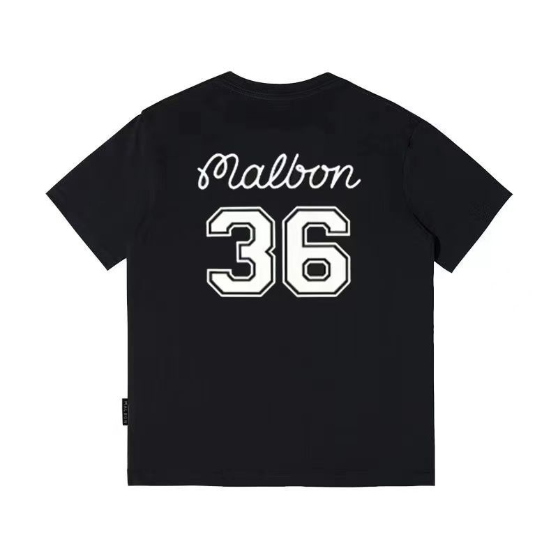 Malbon ゴルフ レディース 半袖ラウンドTシャツ 新作 MALBON 25新作 メンズ Tシャツ ゴルフウェア クルーネック 綿