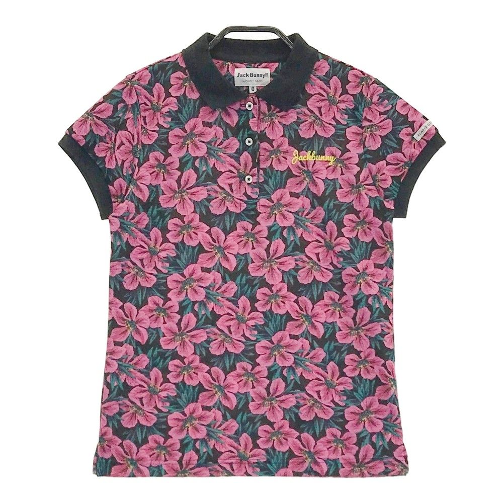 サイズ：0 JACK BUNNY ジャックバニー 半袖ポロシャツ 花柄