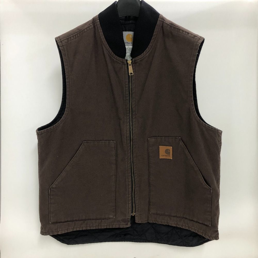 02w16958 カーハート Carhartt ダックワークベスト ブラウン L
