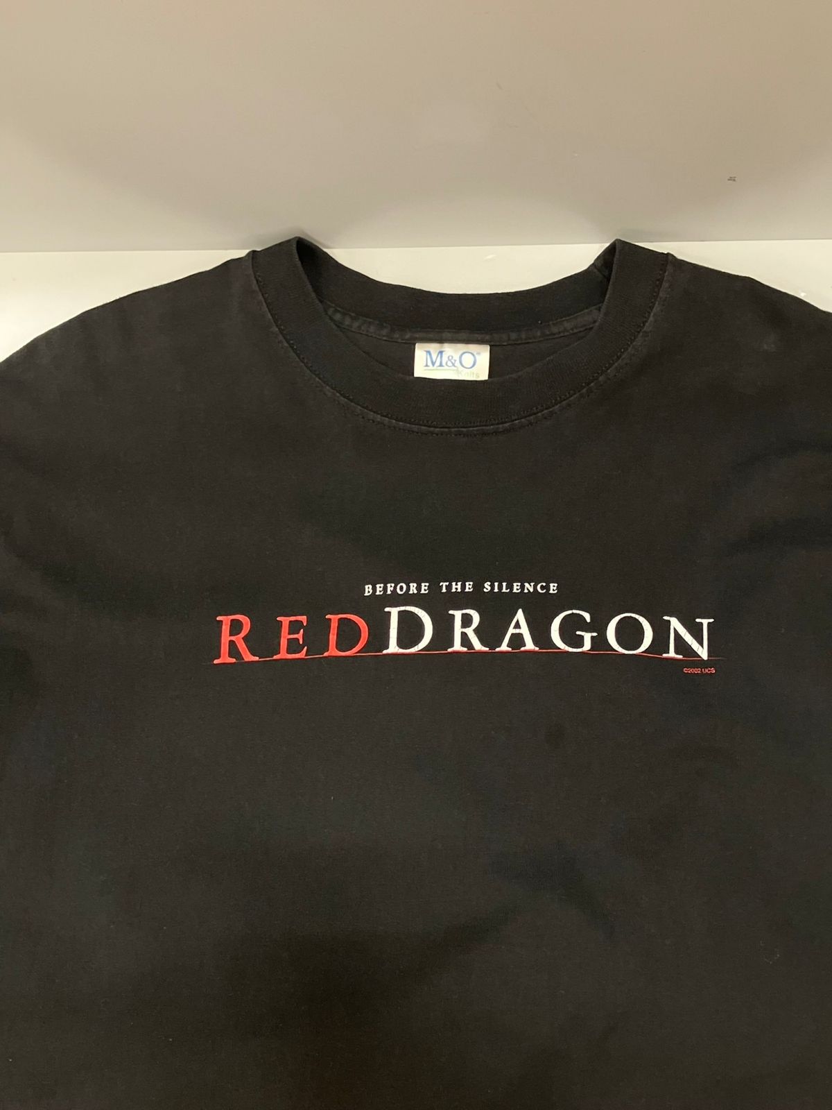 ヴィンテージ Vintage M&O knits BEFORE THE SILENCE RED DRAGON レッドドラゴン 羊たちの沈黙 映画  ムービー ©2002 XL Tシャツ プリント ブラック LLサイズ 101MT-2479 - メルカリ