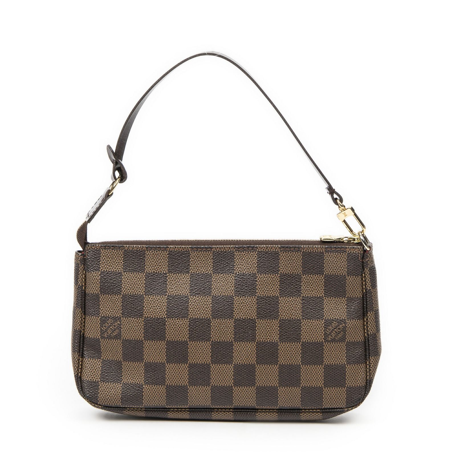 LOUIS VUITTON ルイヴィトン ポーチ茶色ダミエ エベヌA