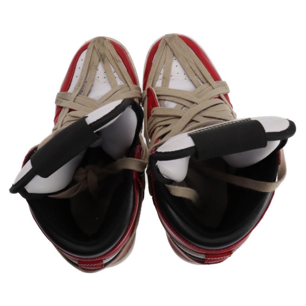 VOGAL STAND ヴォーガル スタンド 1'S SNEAKER CHICAGO ハイカットスニーカー レッド/ブラック US9/27cm 332550-164 VOGAL STAND (ヴォーガル スタンド) 1'S SNEAKER CHICAGO ハイカット