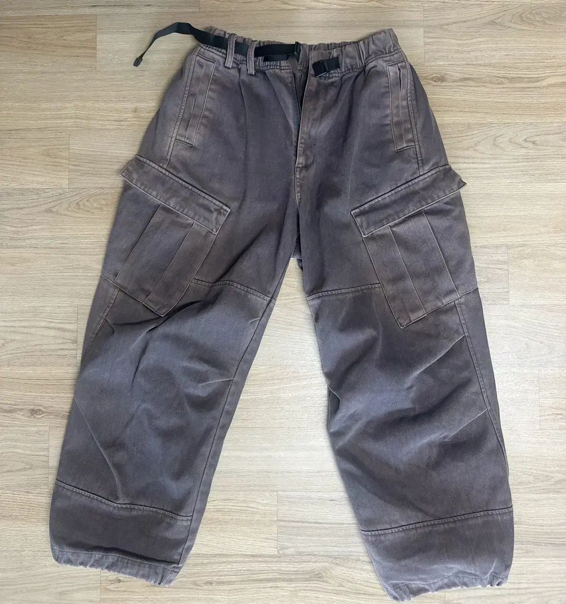 2 HATCHINGROOM ウィートパンツ ウォッシュド チャコールグレー