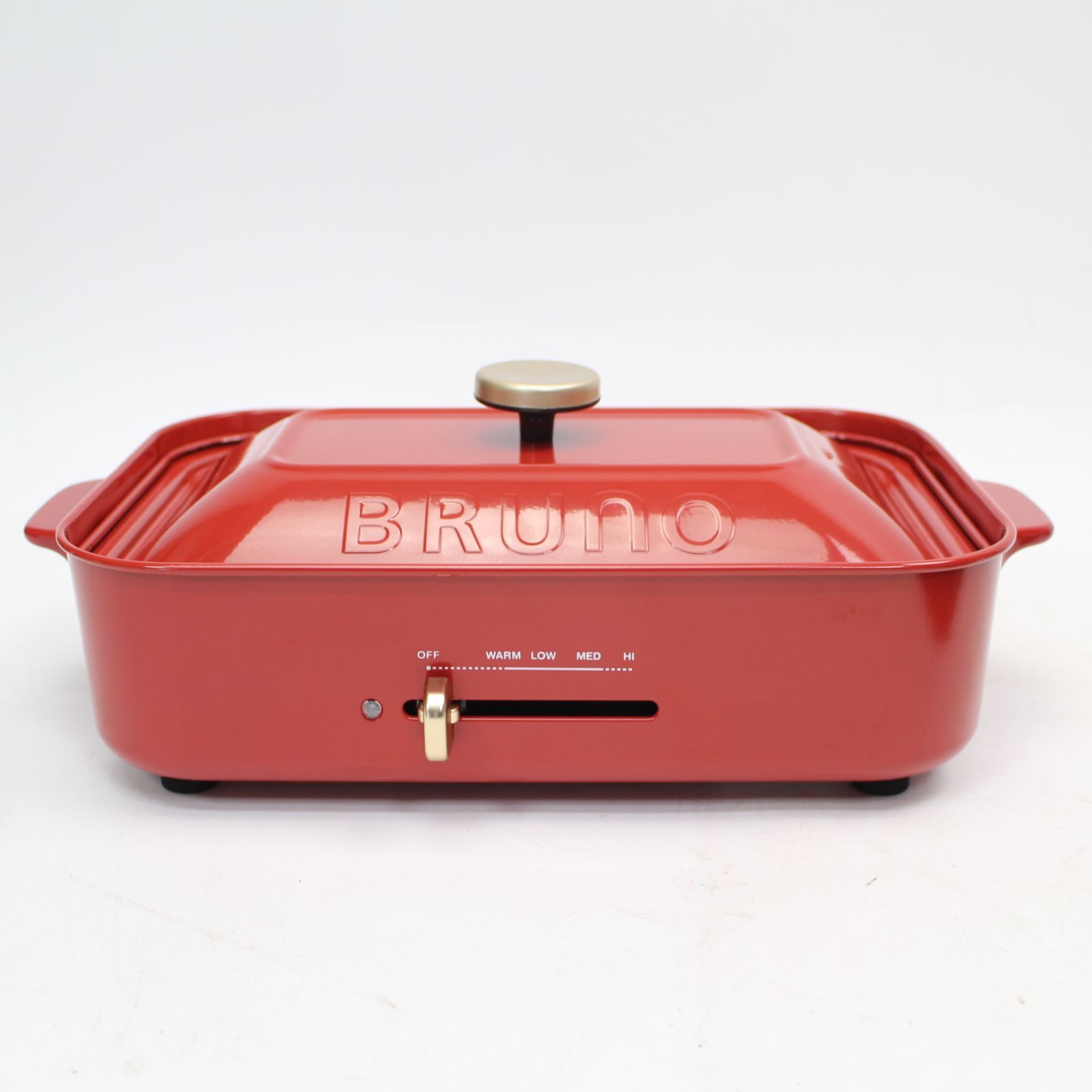 【新品　未開封】ブルーノ　コンパクトホットプレート（赤） BRUNO(ブルーノ)コンパクトホットプレート レッド[BOE021-RD