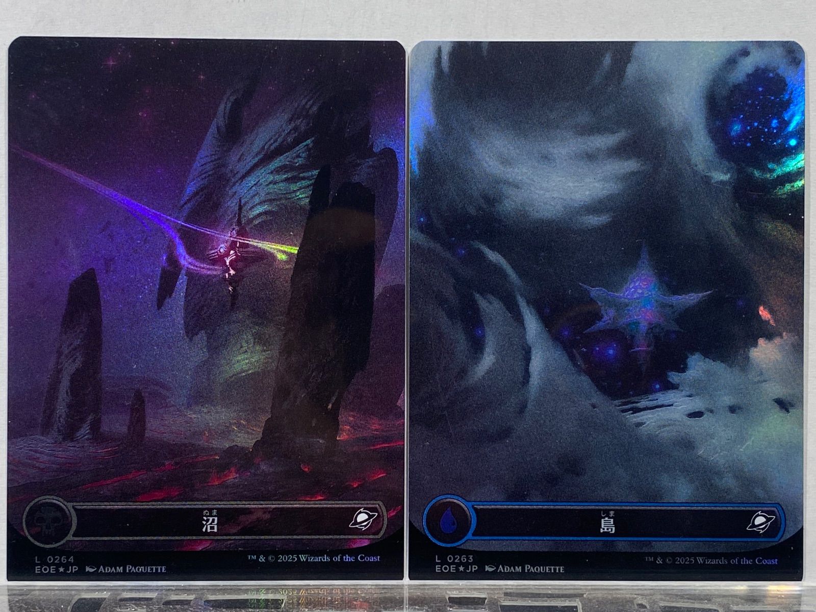 た*ー様 mtg 久遠の終端　フルアートfoil 土地セット MTG 久遠の終端 基本土地 フルアート FOIL まとめ売り - メルカリ