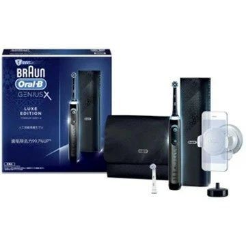 ブラウン オーラルB ジーニアスX 電動歯ブラシ 口腔 ケア 充電 長時間 細毛 マルチアクション 海外 ブラシ 歯垢 こする 除去 チタニウムグレー