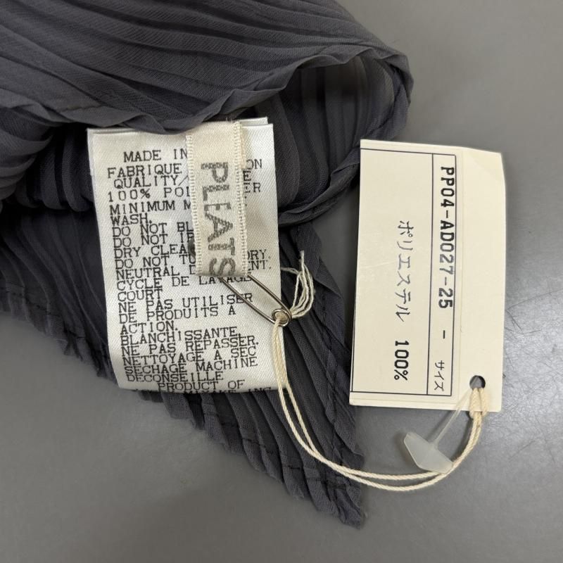 イッセイミヤケ pleats please グレー ギザギザ プリーツ ストール イッセイミヤケ pleats please グレー ギザギザ プリーツ ストール