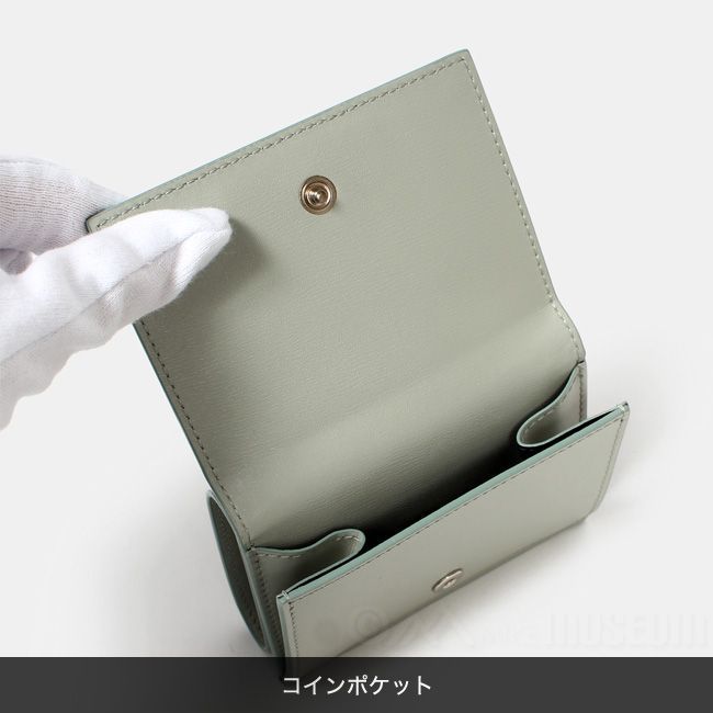 【新品未使用】 JIL SANDER ジルサンダー MINI WALLET ミニウォレット 三つ折り財布 レザー J07UI0011P5355 【LIGHT PASTEL YELLOW】