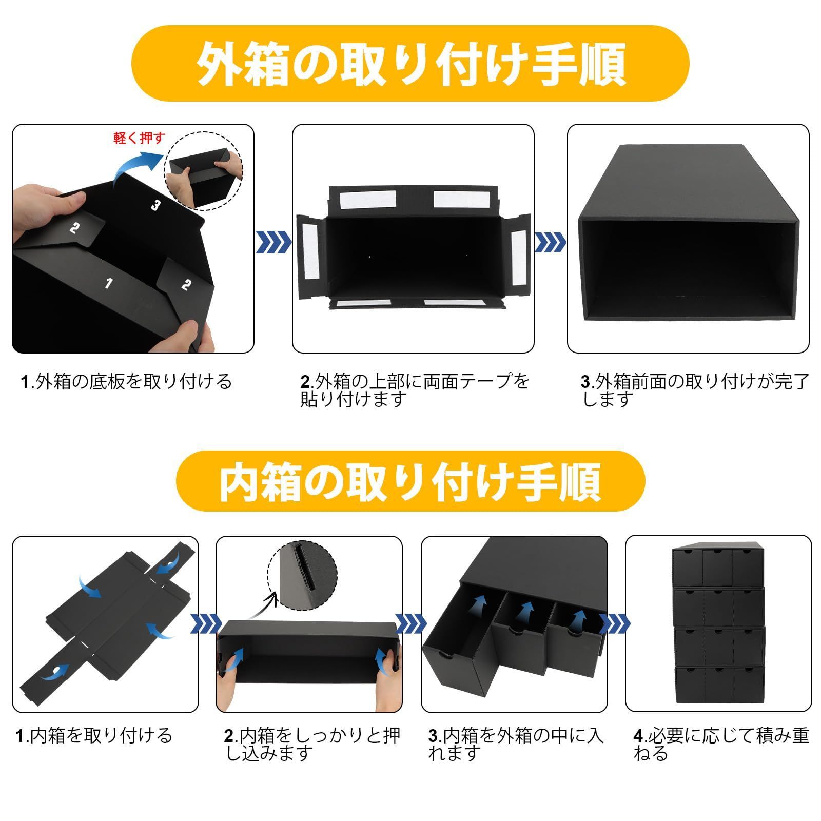 人気 トレーディング カード ストレージ ボックス、12～600 CT