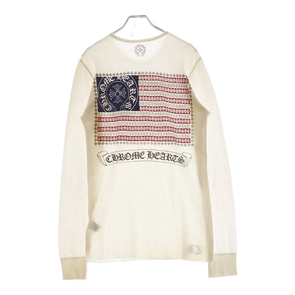 CHROME HEARTS サーマル　星条旗　白　ロングスリーブ CHROME HEARTS サーマル 星条旗 白 ロングスリーブ クロムハーツ