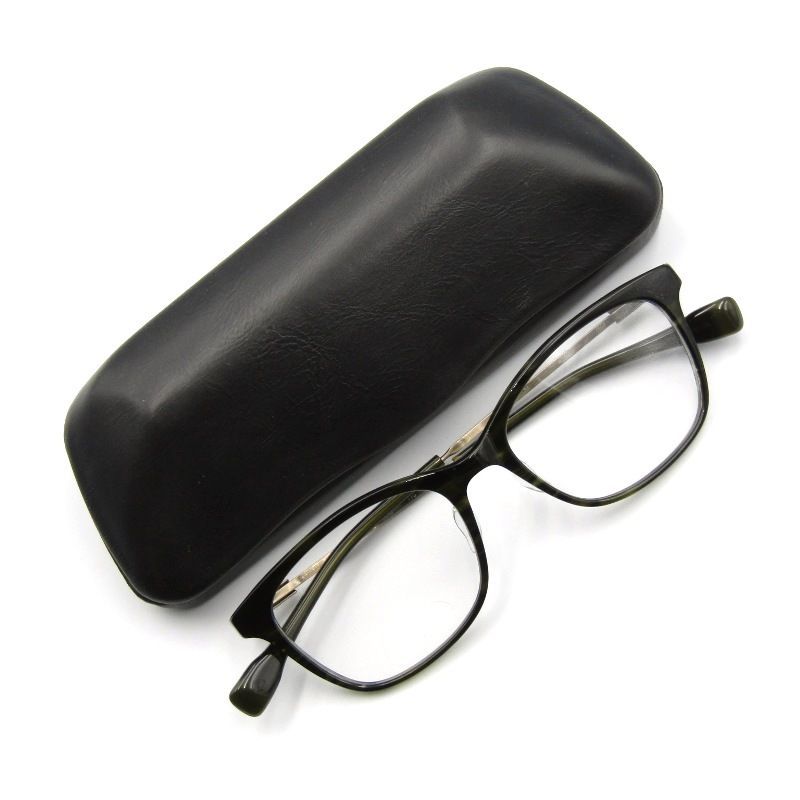 999.9 フォーナインズ ダークオリーブササ × アンティークゴールド メガネ