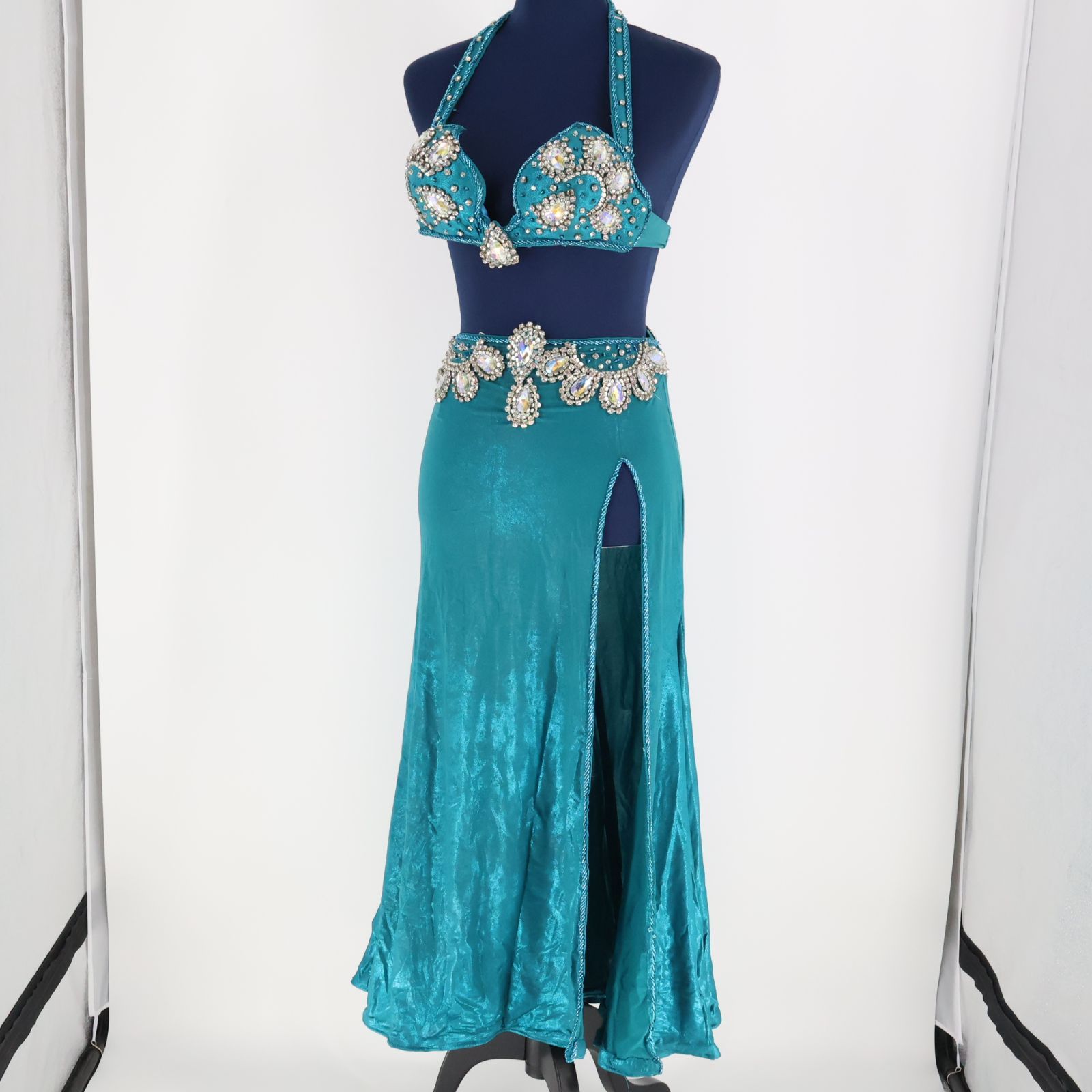 Amazon.co.jp: レディースベリーダンスコスチュームラインストーン