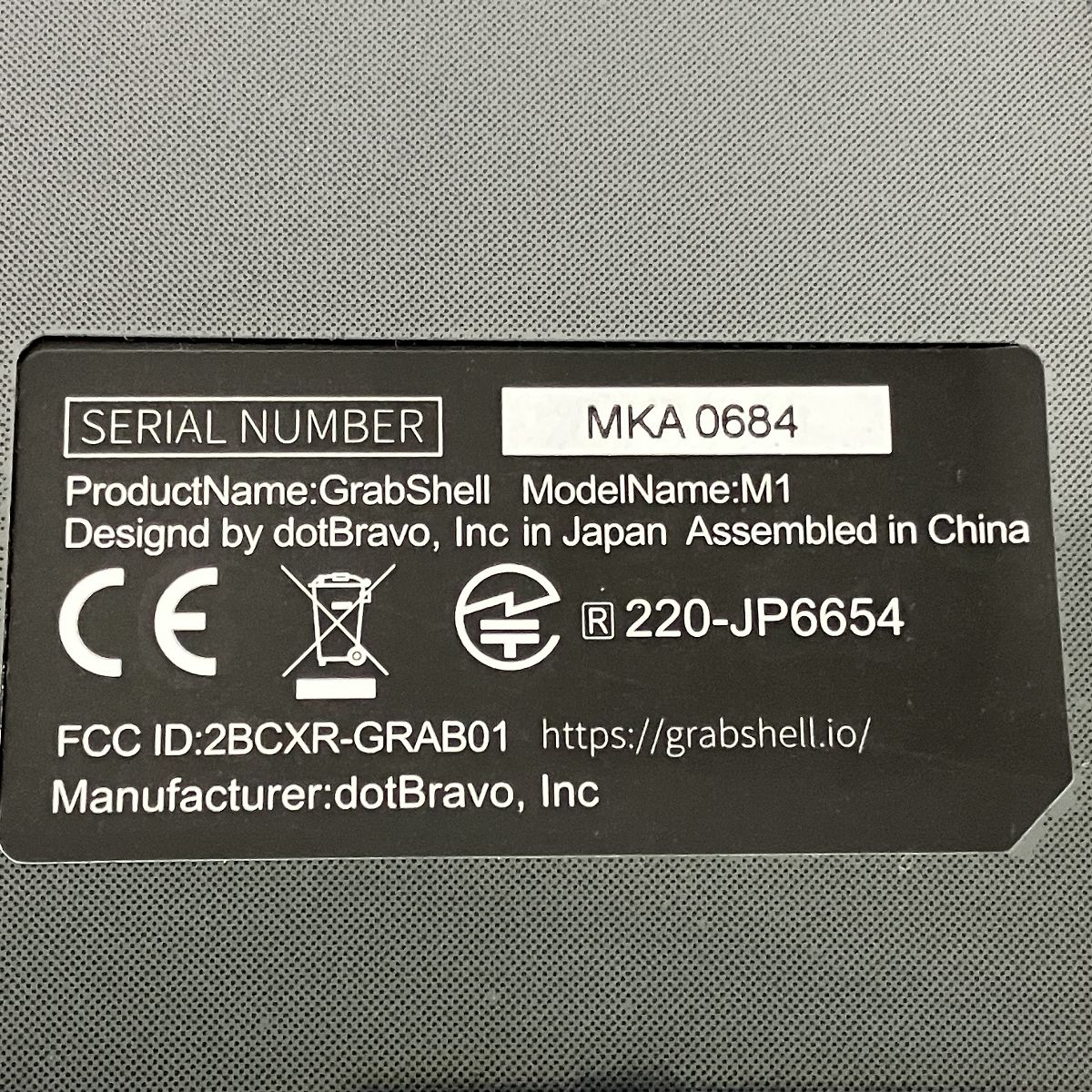 dotBravo GrabShell M1 変形キーボード PC Y10250364