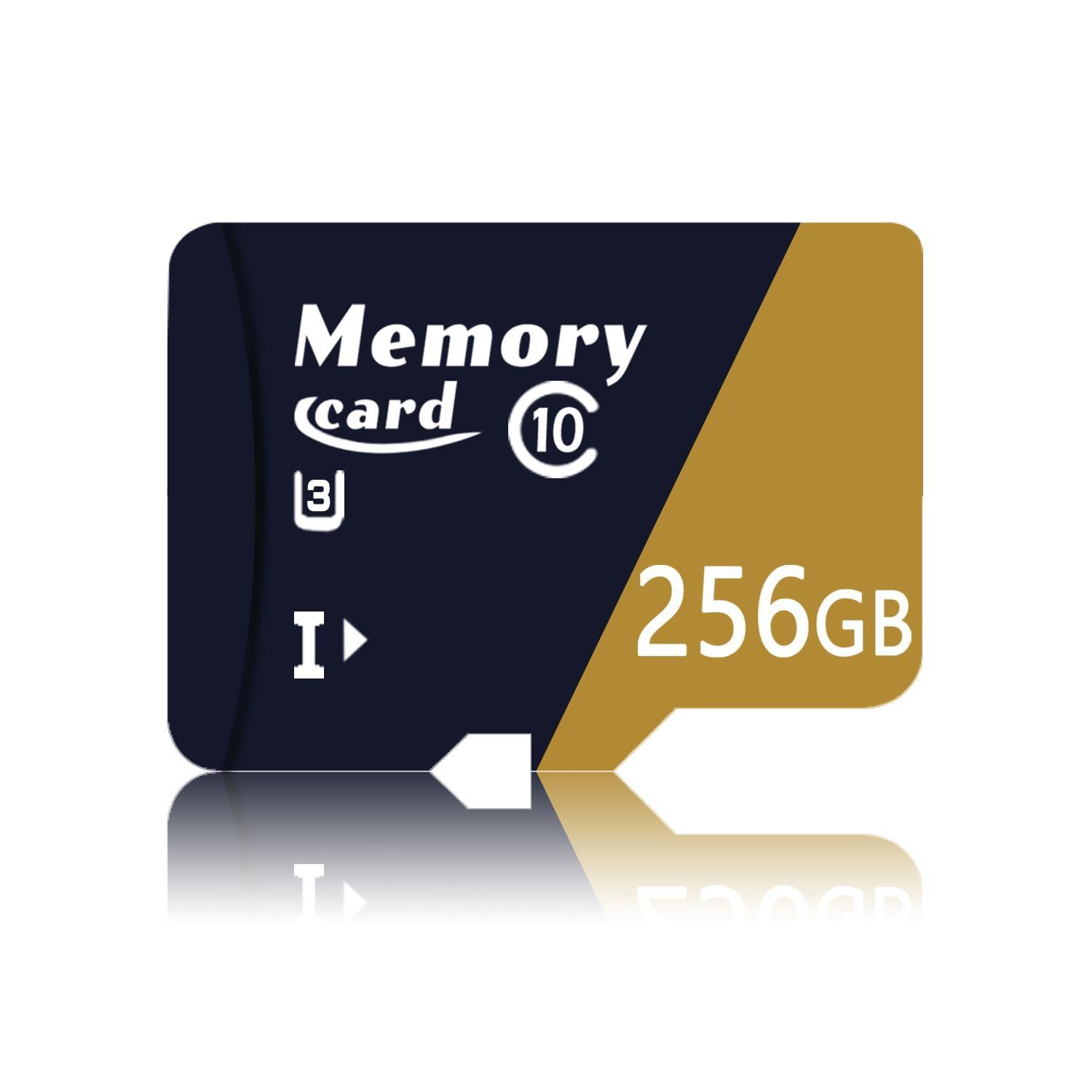 【在庫処分】マイクロカード U3 交換アダプター付き V30 10対応 スマートフォン用 高速Class 256GB tfカード マイクロメモリーカード Catch -E256GB Custom