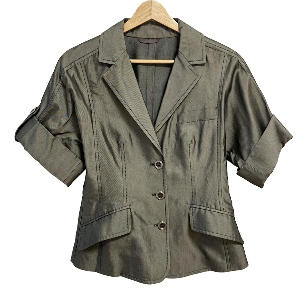 ETRO エトロ ジャケット サイズ40 M レディース - グレー 半袖|夏