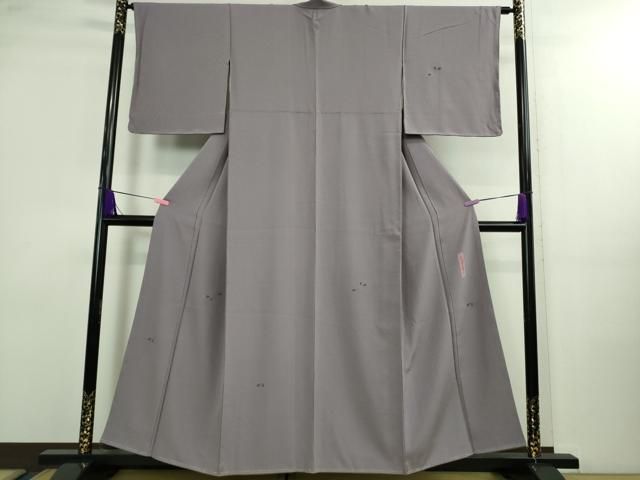 平和屋着物■極上　世界的人形師　辻村寿三郎　ジュサブロー　訪問着　舞桜　鳩羽色地　金彩　逸品　未使用　DZAA9964kh5 平和屋着物□極上 世界的人形師 辻村寿三郎 ジュサブロー 訪問着 舞桜