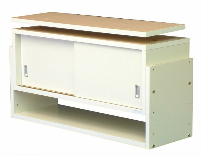 耐震収納上置き じしん作くん 幅86cm 奥行29cm 86-29 B ブラウン MARWIL-DEMENAGEMENTS_CH