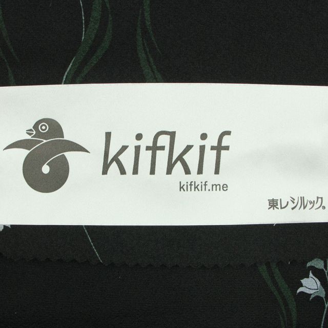 呉服屋 kifkif 女物 東レ シルック 洗える着物 反物 小紋 ポリエステル レディース オーダーメイド 生地 未仕立て品 古典柄 花柄 レトロ 浪漫 ロマン 長羽織 ロングコートも対応可能です 注文時 コメント欄にて書き込みお願い致します 大人 洗えるか