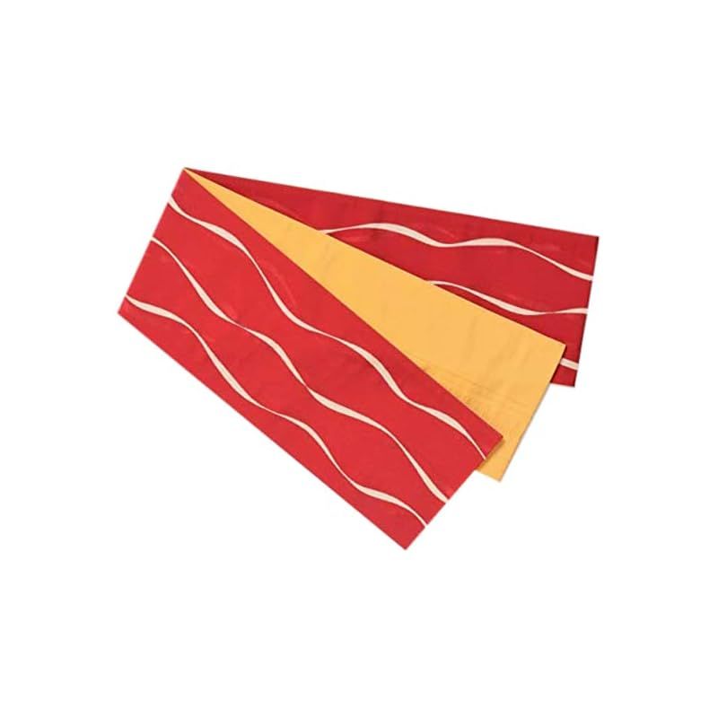 ファニーココ 桐生織 レース柄リバーシブル織兵児帯 日本製 兵児帯 大人 レース (紫ラベンダー) ファニーココ] 桐生織 レース柄リバーシブル織兵児帯 日本製 兵児帯