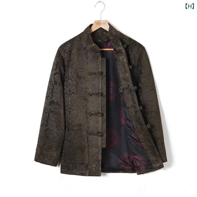 2XL 春秋 メンズ 服 シンプル ファッション オシャレ 大人 かっこいい 大きいサイズ ストリート 紳士服 秋冬 唐服 綿入れ コート ジャケット KANDAIZUMI_COM