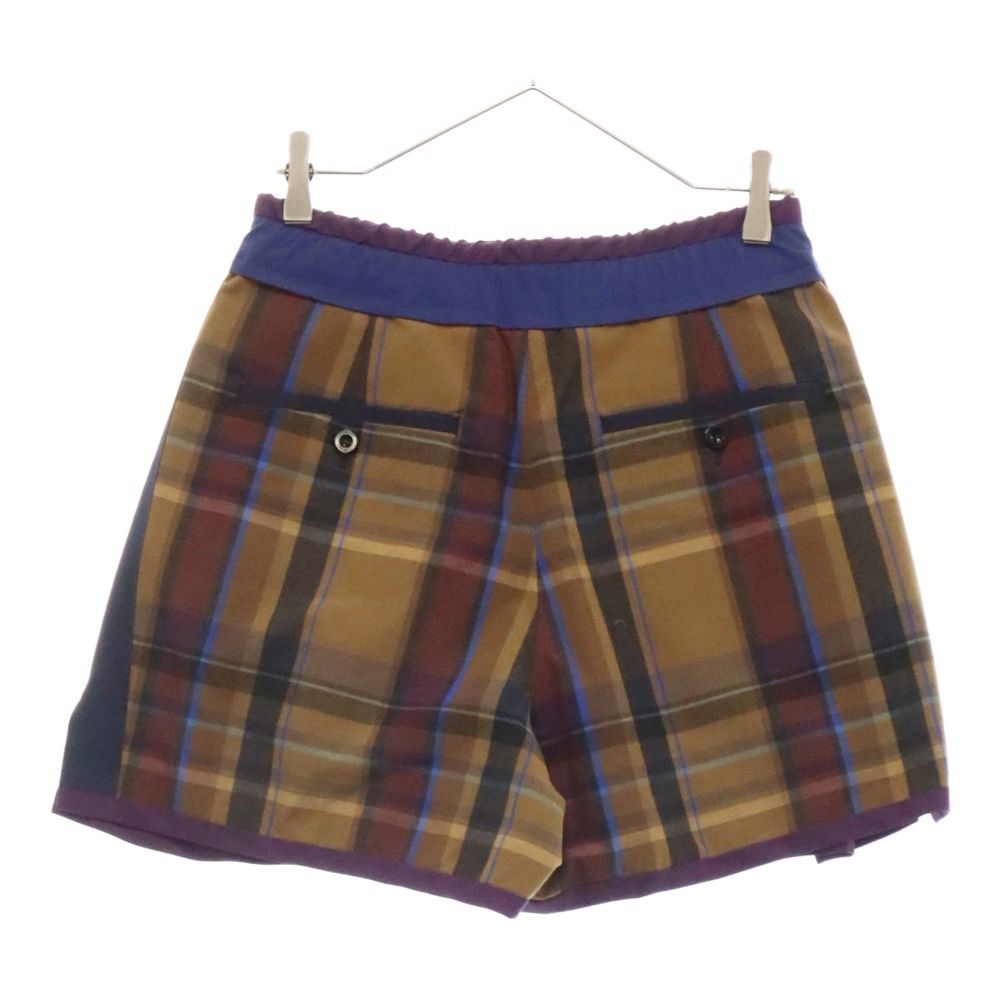 Sacai サカイ チェック柄 ドローコード ショートパンツ ハーフパンツ