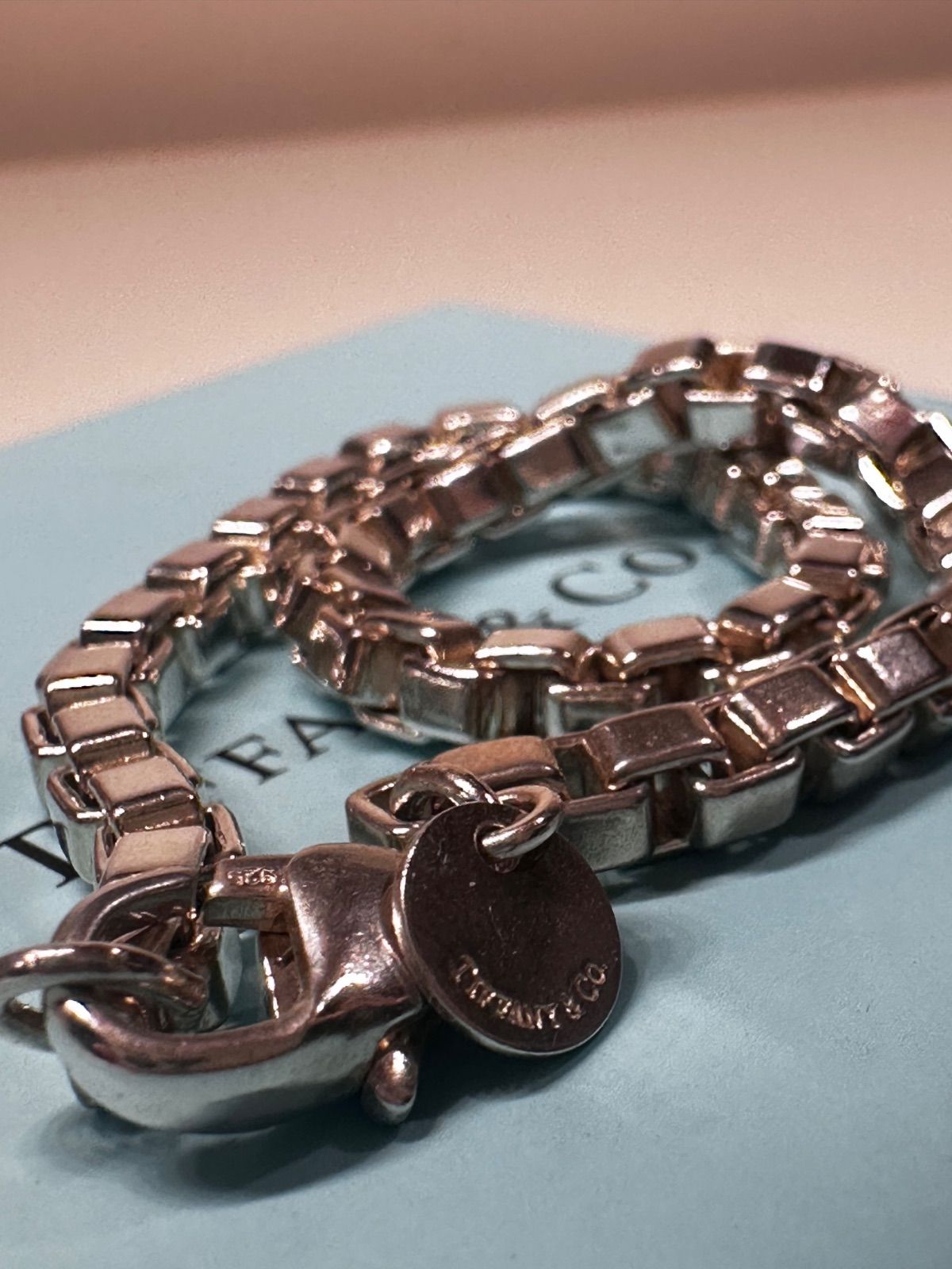 【極美品】約19cm ティファニー ベネチアン ブレスレットSV925 楽天市場】TIFFANY＆Co. ティファニー ベネチアン リンク