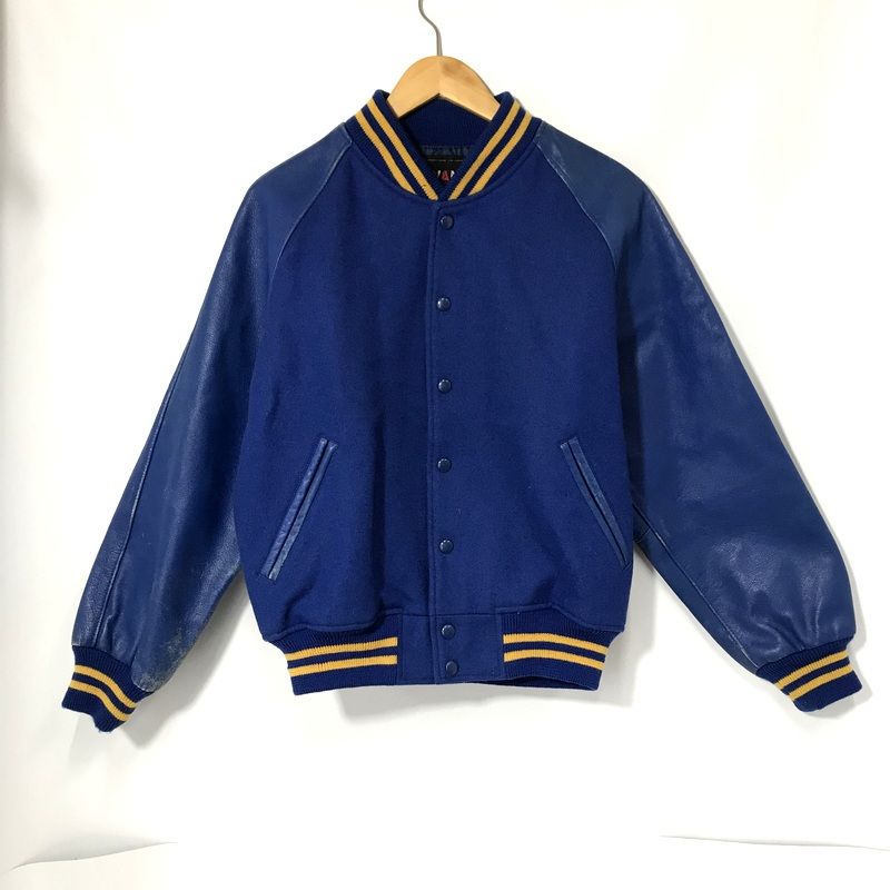 VAN jacket スタジャン スタジアムジャンパー 古着 ブルゾン バーシティジャケット Lサイズ ブルー ヴァンヂャケット アウター  A12227◇ - メルカリ