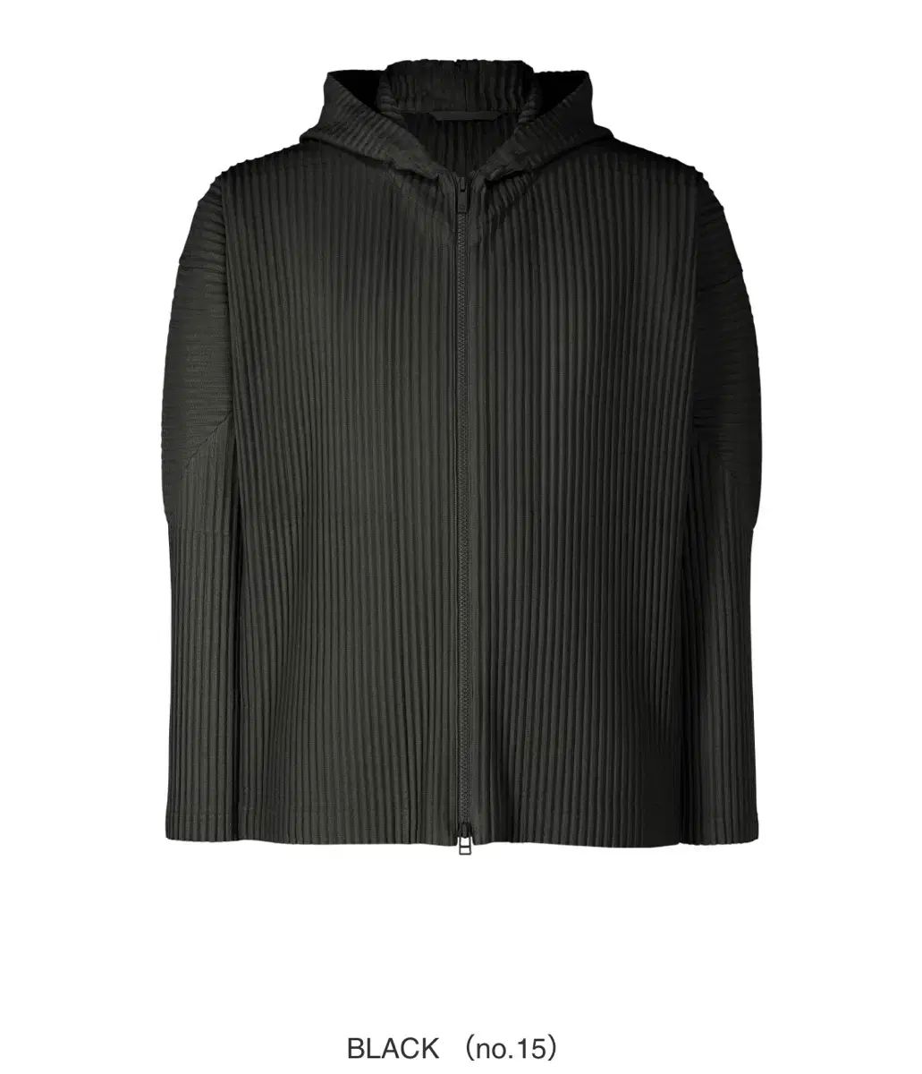 HOMME PLISSÉ オムプリッセ フード付き ジップアップパーカー 黒 3 サイズ