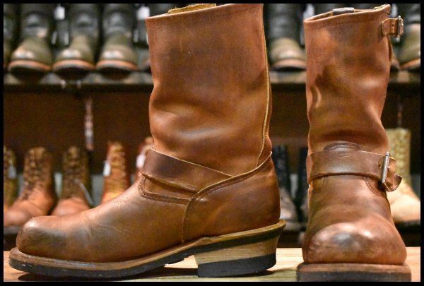 7D 06年 レッドウィング 2972 エンジニア 茶 カッパー ラフ＆タフ スチールトゥ ブラウン ブーツ redwing HOPESMORE FJ072