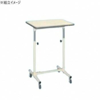 サカエ 軽量セルワーク作業台移動式 ポリエステル天板 600×450×700mm アイボリー塗装 CL-6045PI