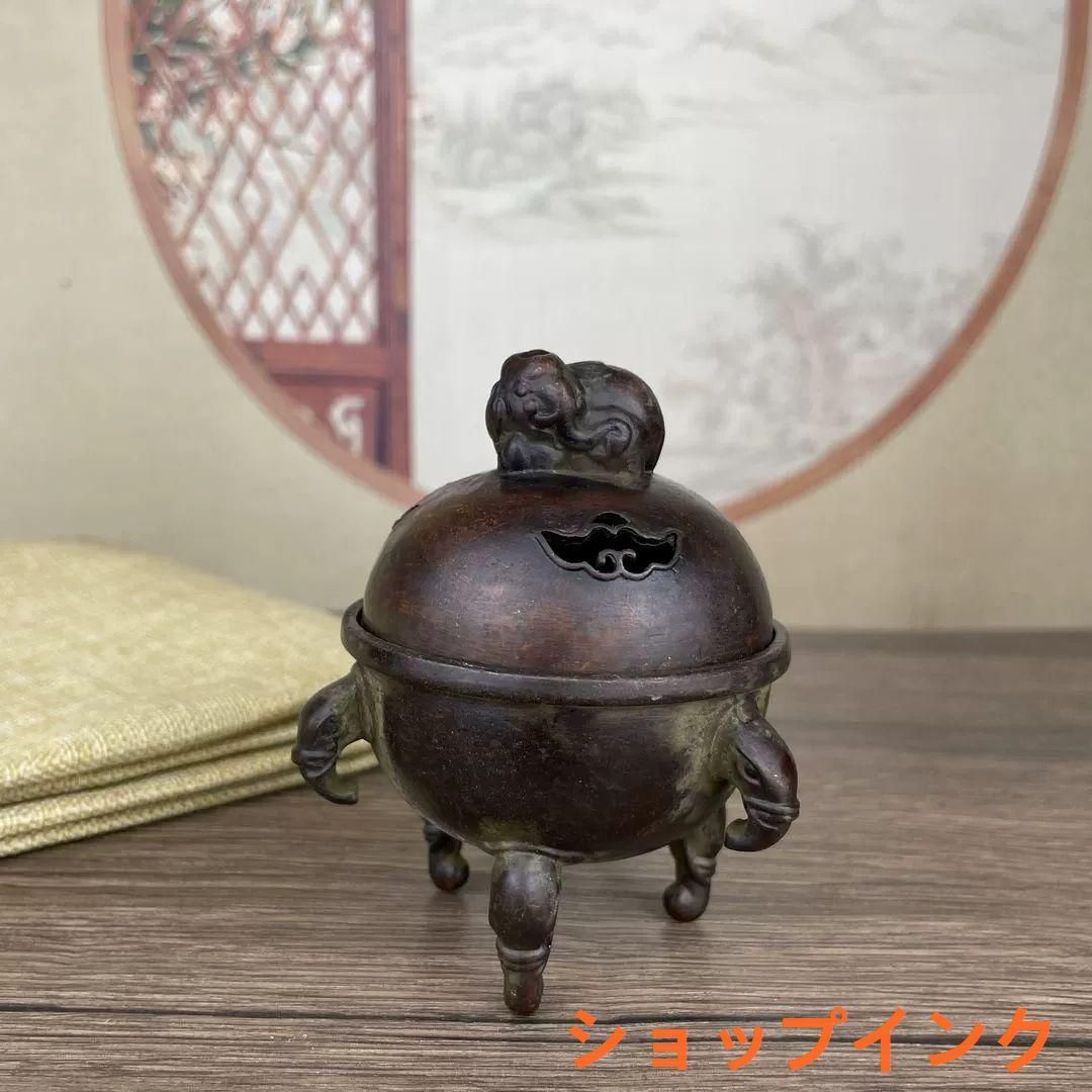 銅製 香炉 銅製 香炉 二龍炉 香薫炉 塔香炉 香道具 茶室 工芸