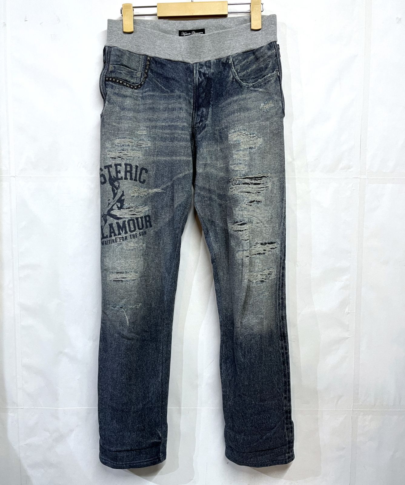 HYSTERIC GLAMOUR｜ヒステリックグラマー ダメージデニム 小売 転写