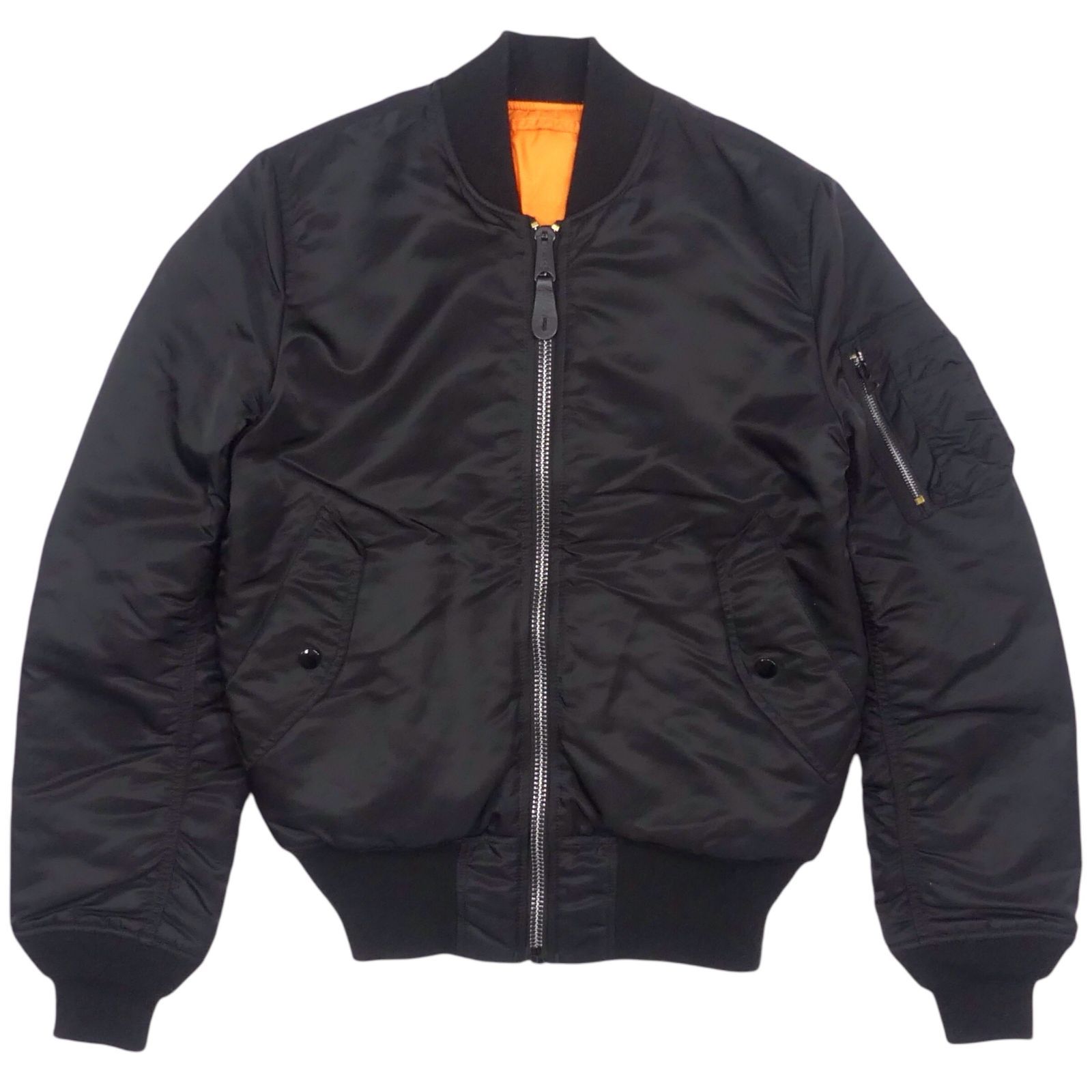 ALPHA アルファ MA-1 フライトジャケット S ミリタリー 古着 メンズ 軍