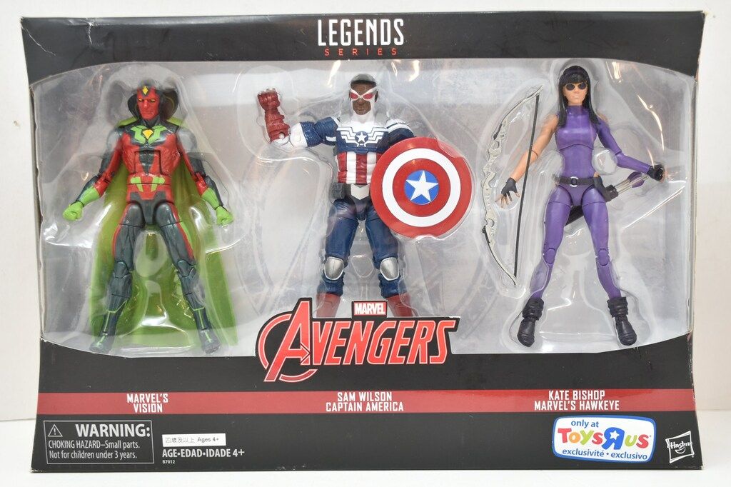 HASBRO BOX SET AVENGERS VISION | SAM WILSON CAPTAIN AMERICA | KATE BISHOP HAWKEYE 6インチ