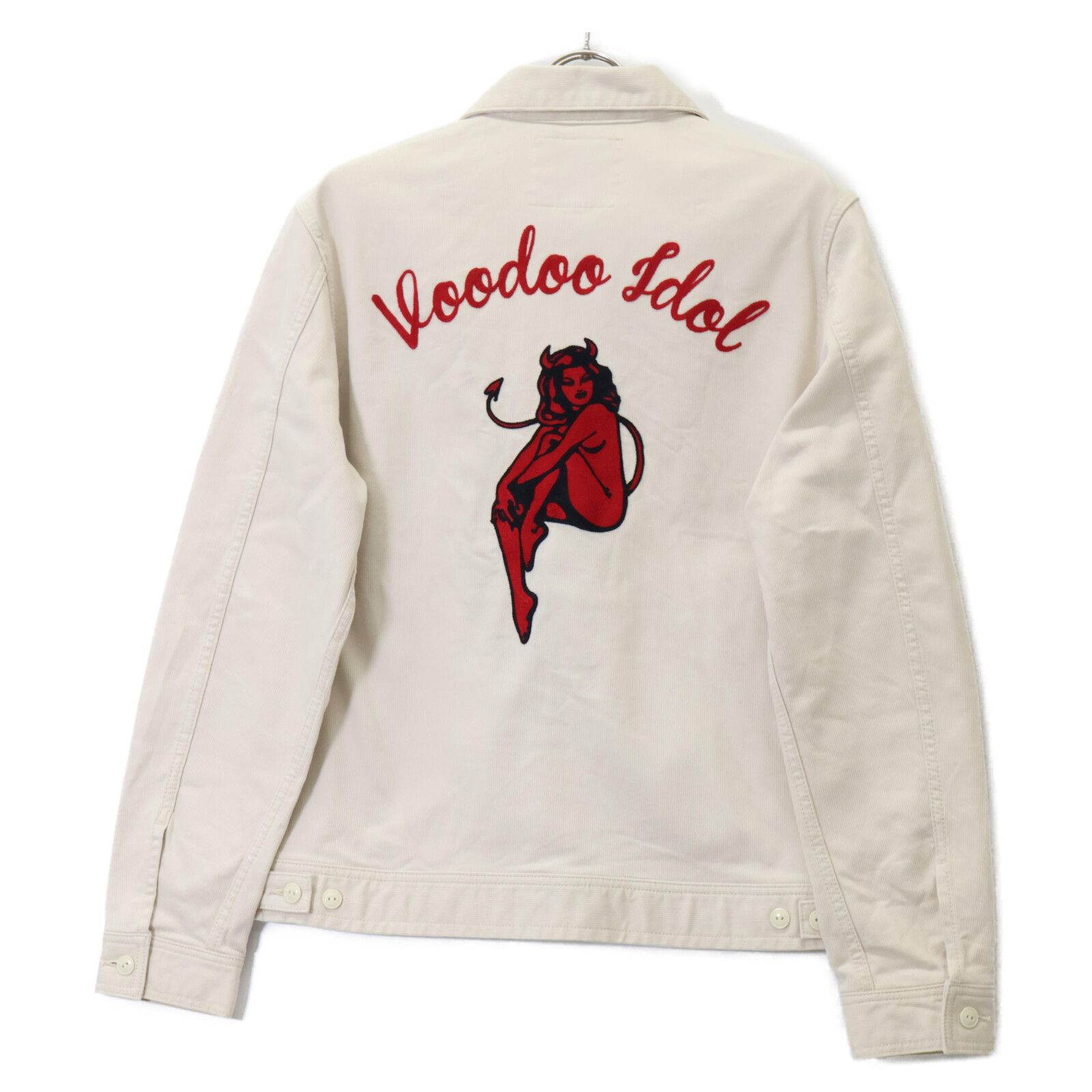 ヒステリックグラマー　バック刺繍　デニムジャケット HYSTERIC GLAMOUR ヒステリックグラマー ｱｲﾎﾞﾘｰ ｴﾋﾞﾙ ｼﾞｯﾌﾟｱｯﾌﾟ