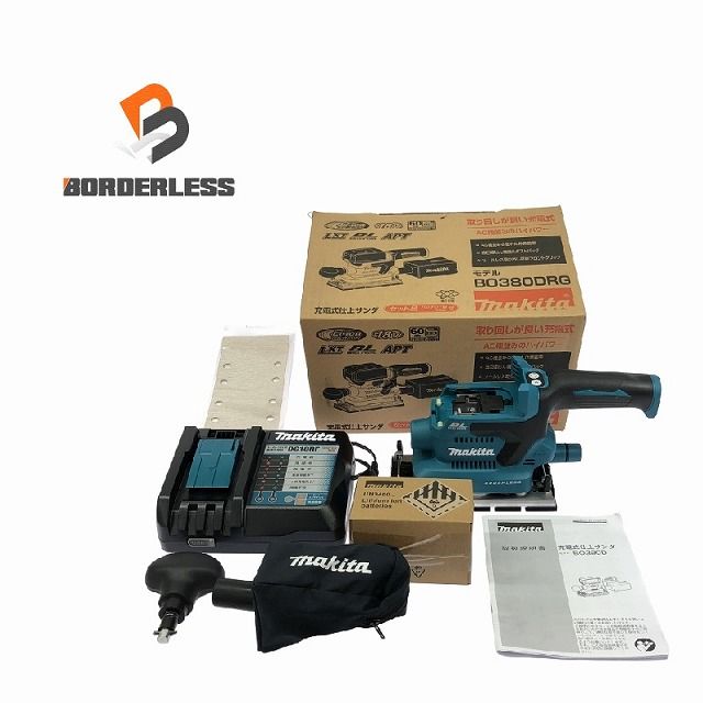 ♥品 makita マキタ 18V 充電式仕上サンダー BO380DZ バッテリー1個 18V 6.0Ah 充電器 コードレス 仕上げサンダー
