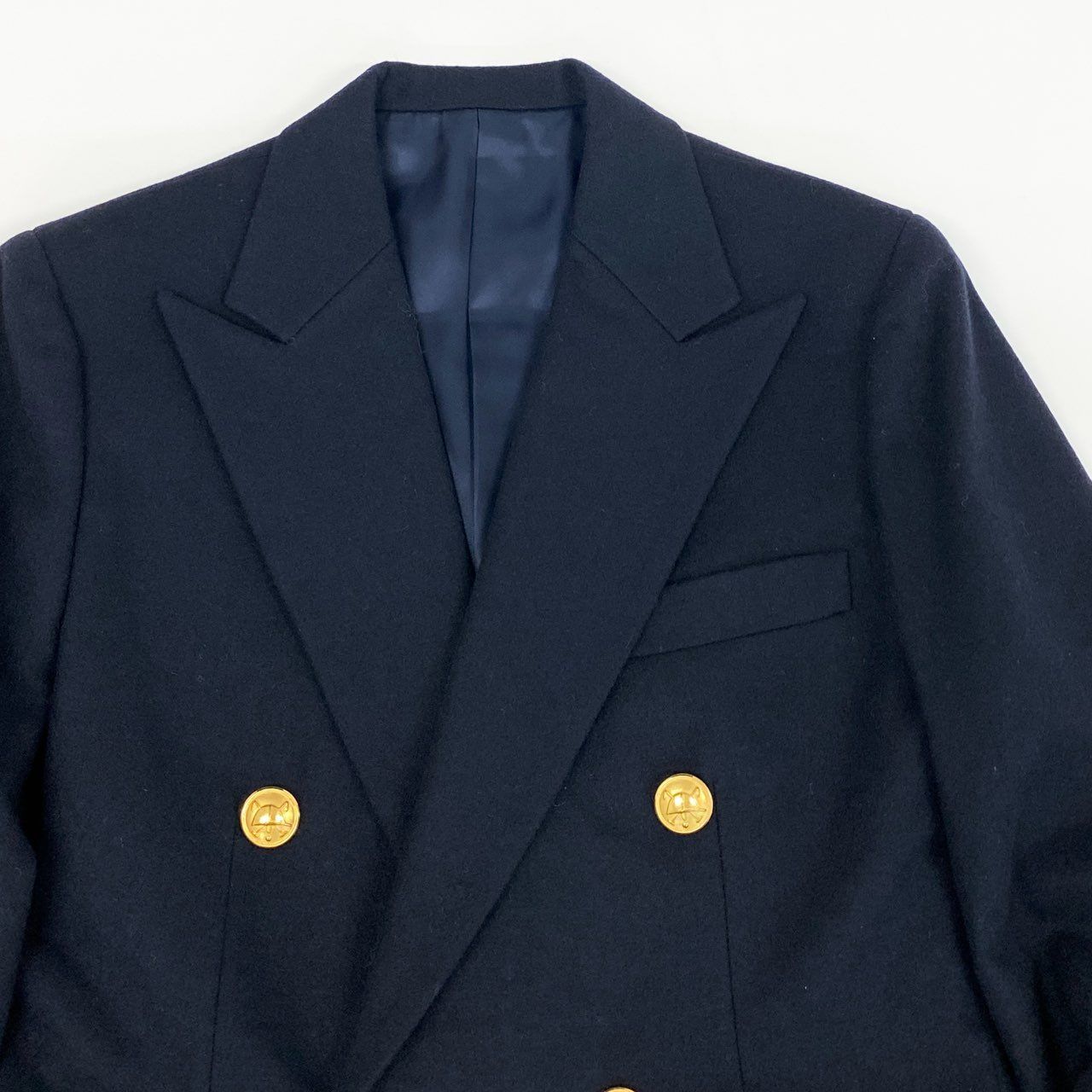 3f2 RALPH LAUREN ラルフローレン ダブルブレスト 紺ブレザー