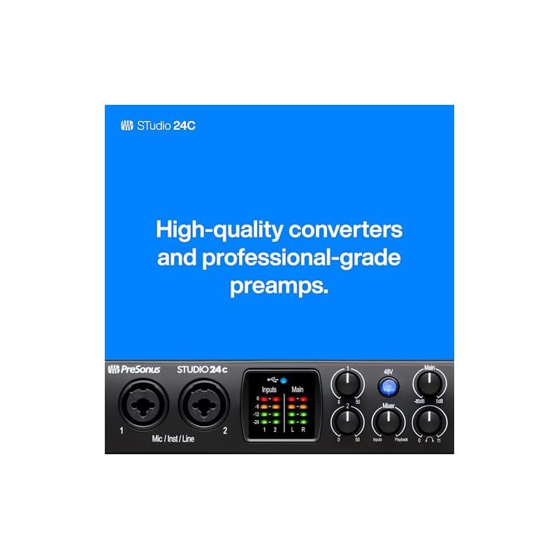 PreSonus Studio 24c オーディオ/MIDIインターフェース Amazon.co.jp: PreSonus Studio 24c オーディオ/MIDI