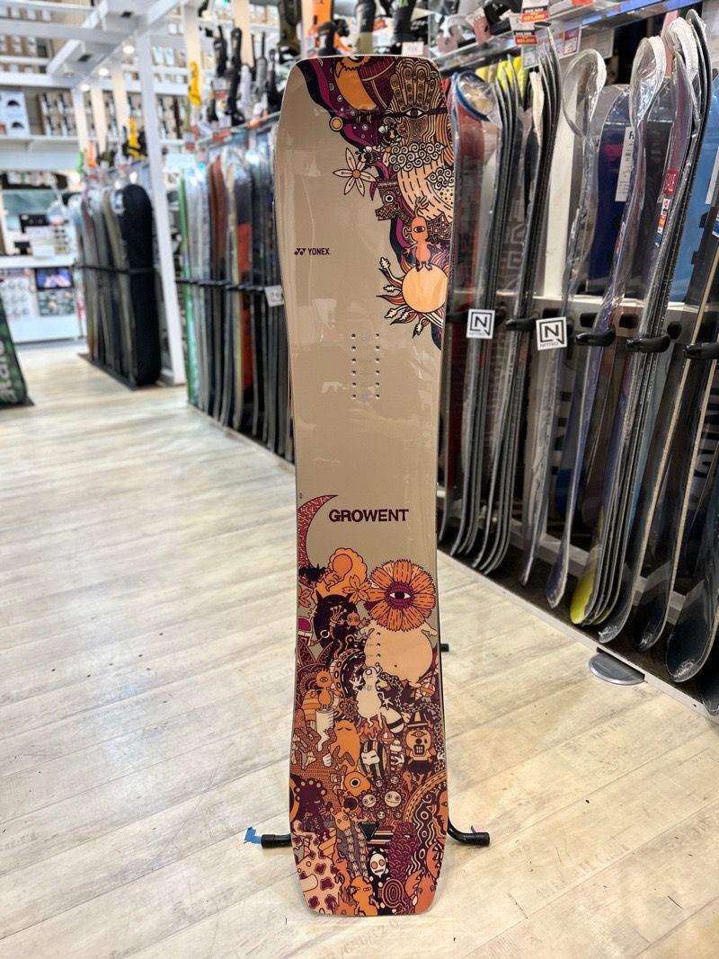 メンズ スノーボード 板 150cm YONEX GROWENT カラー ベージュ ヨネックスグローエント 25-26 グラトリ ラントリ フリースタイル キャンバー