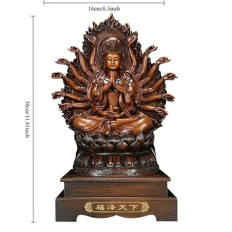 千手観音 観音菩薩 神 仏 仏様 金 ゴールド 真鍮 黄金 幸運 長寿