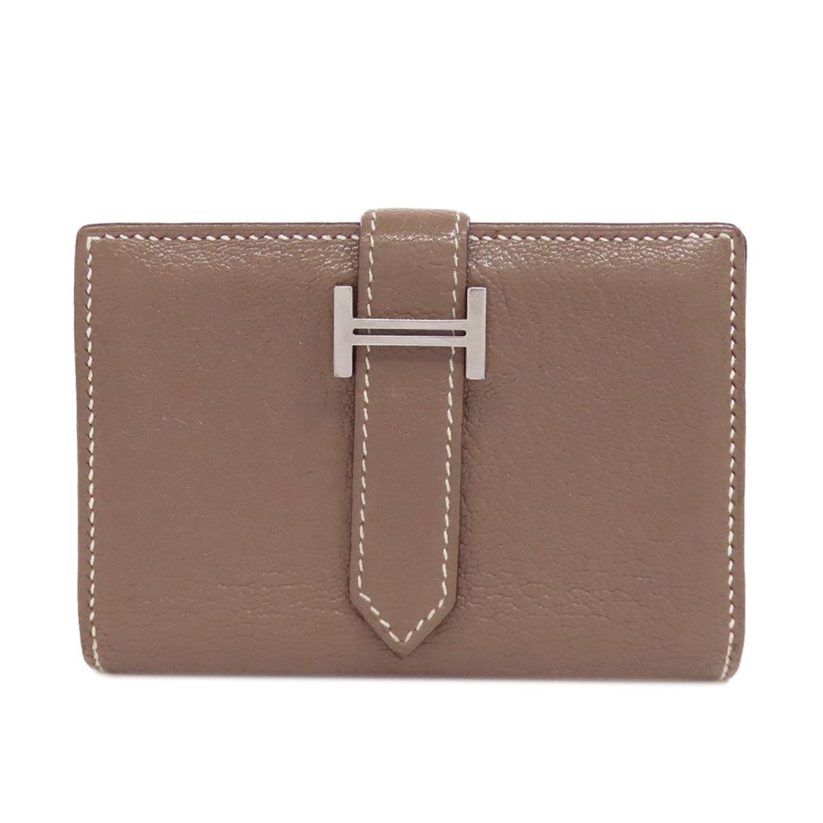 HERMES エルメス ベアンミニ エトープ シルバー金具 コインケース  