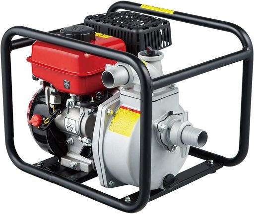 ナカトミ アルミニウムエンジンポンプハイデルスポンプ4サイクル1.5インチ 38mm 最大吐出量250L|minエンジン式ポンプ排水ポンプ給水ポンプEWP-15Dブラック