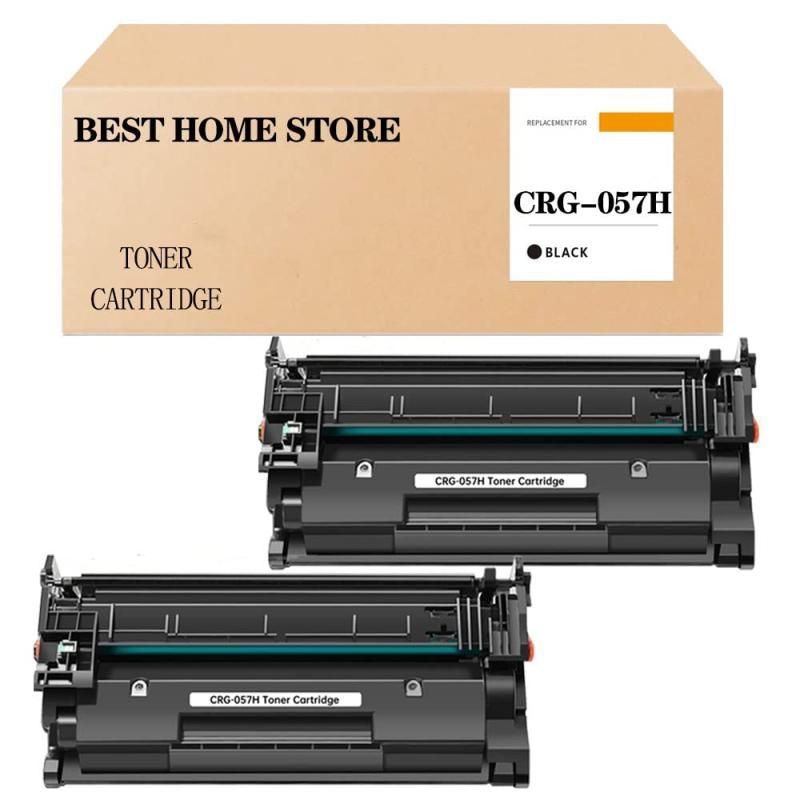 キャノン用 CRG-057 CRG-057H 互換トナーカートリッジ 大容量|ブラック|2本セット|ICチップ 付き 印刷枚数 10 000枚 | 1本あたり ブラック 対応機種 LBP224 L