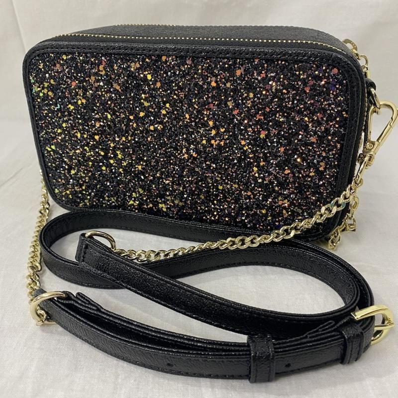 DIANA ダイアナ ショルダーバッグ ラメショルダーバッグ black