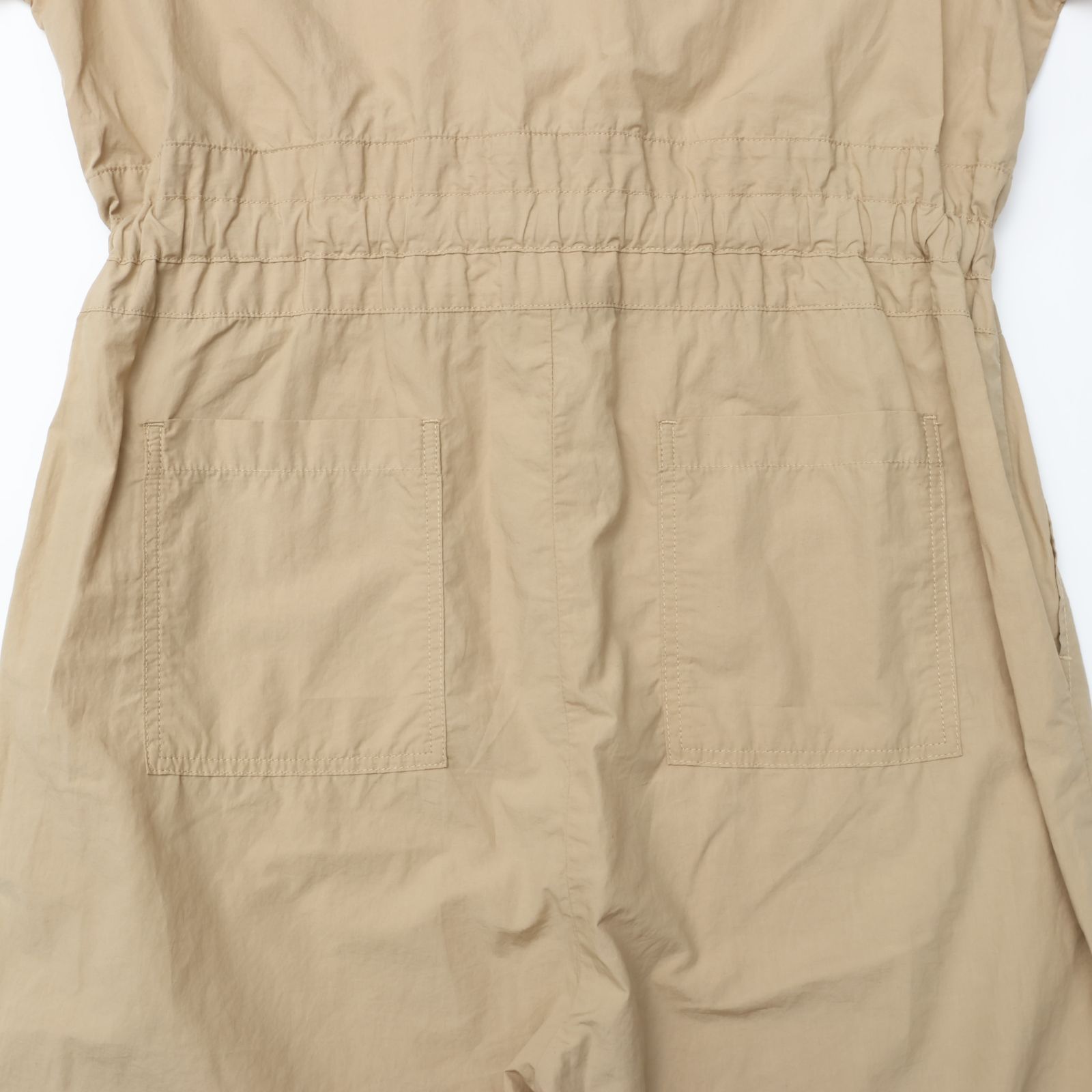 MEYAME メヤメ HALF ZIP ALL IN ONE BEIGE ハーフジップ