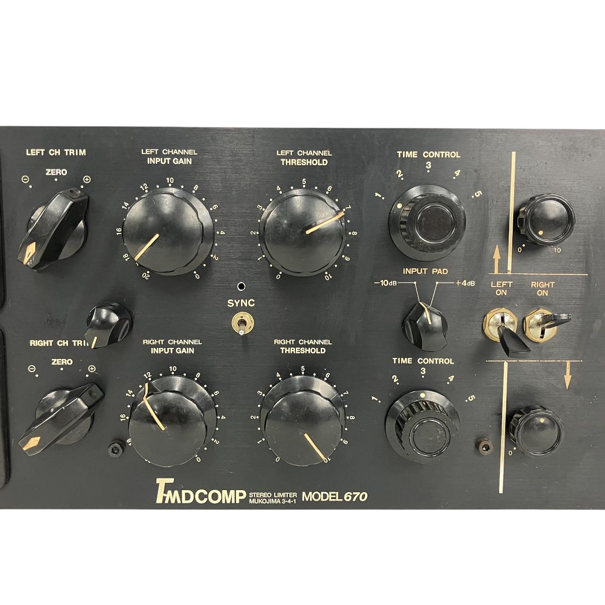 TMD COMP Model 670 コンプレッサー ステレオ リミッター 音響