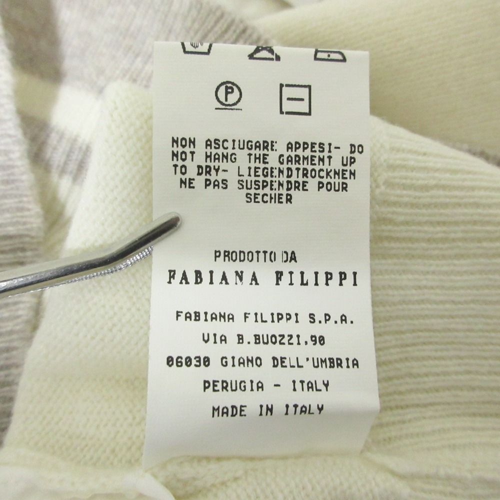 美品✨FABIANA FILIPPIファビアナフィリッピ　シルクカシミヤ混ニット FABIANA FILIPPI ◎カシミヤ混 ニット ベージュ I42サイズの通販